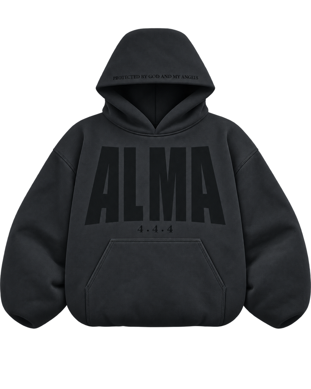 Sudadera con capucha de doble capa 444 — Gris