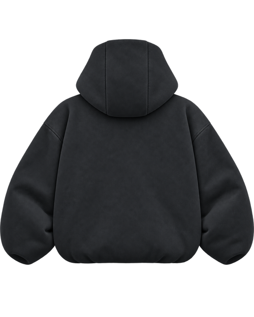 Sudadera con capucha de doble capa 444 — Gris