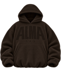 Sudadera con capucha de doble capa 444 — Marrón