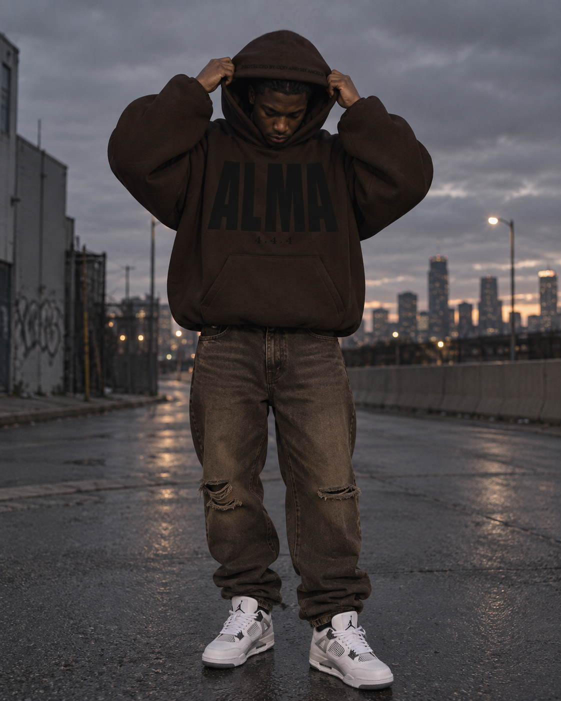 Sudadera con capucha ALMA PURA 444